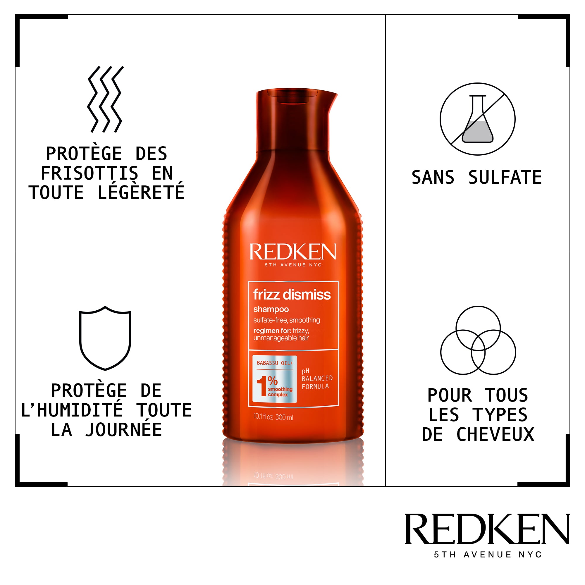 Shampoing Redken Frizz Dismiss 1L