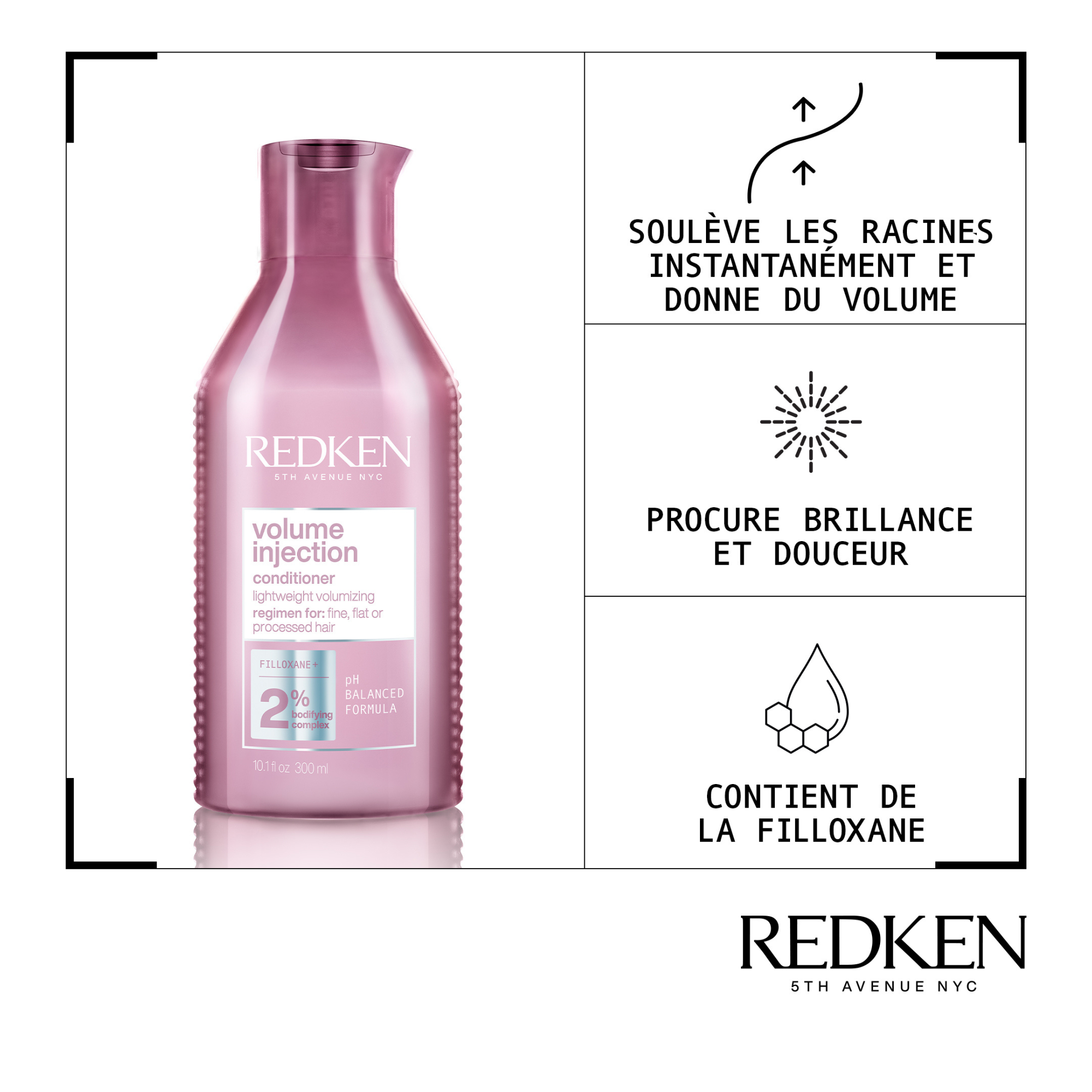 Après-Shampoing Redken Volume Injection 1L