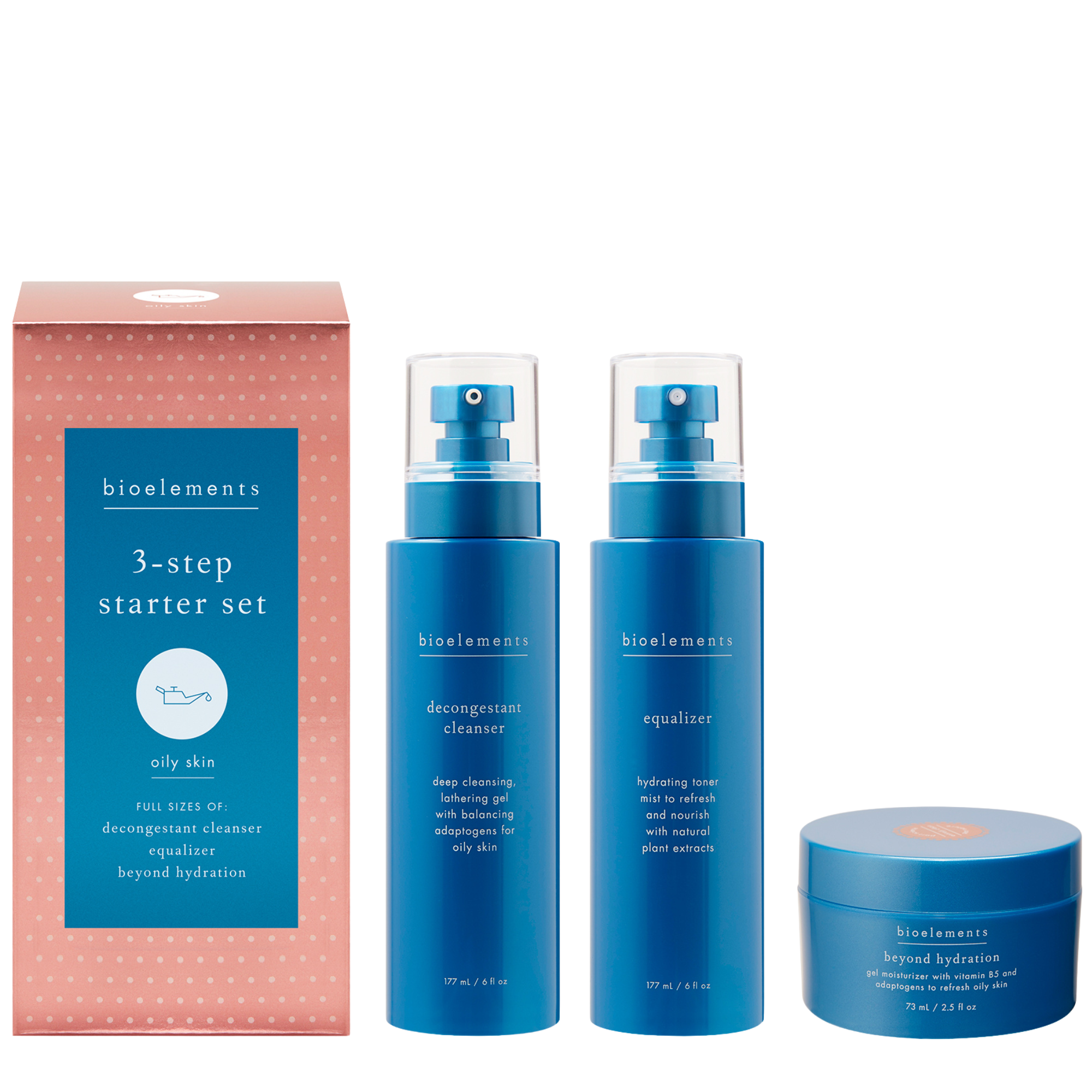 Oily skin 3 step starter set