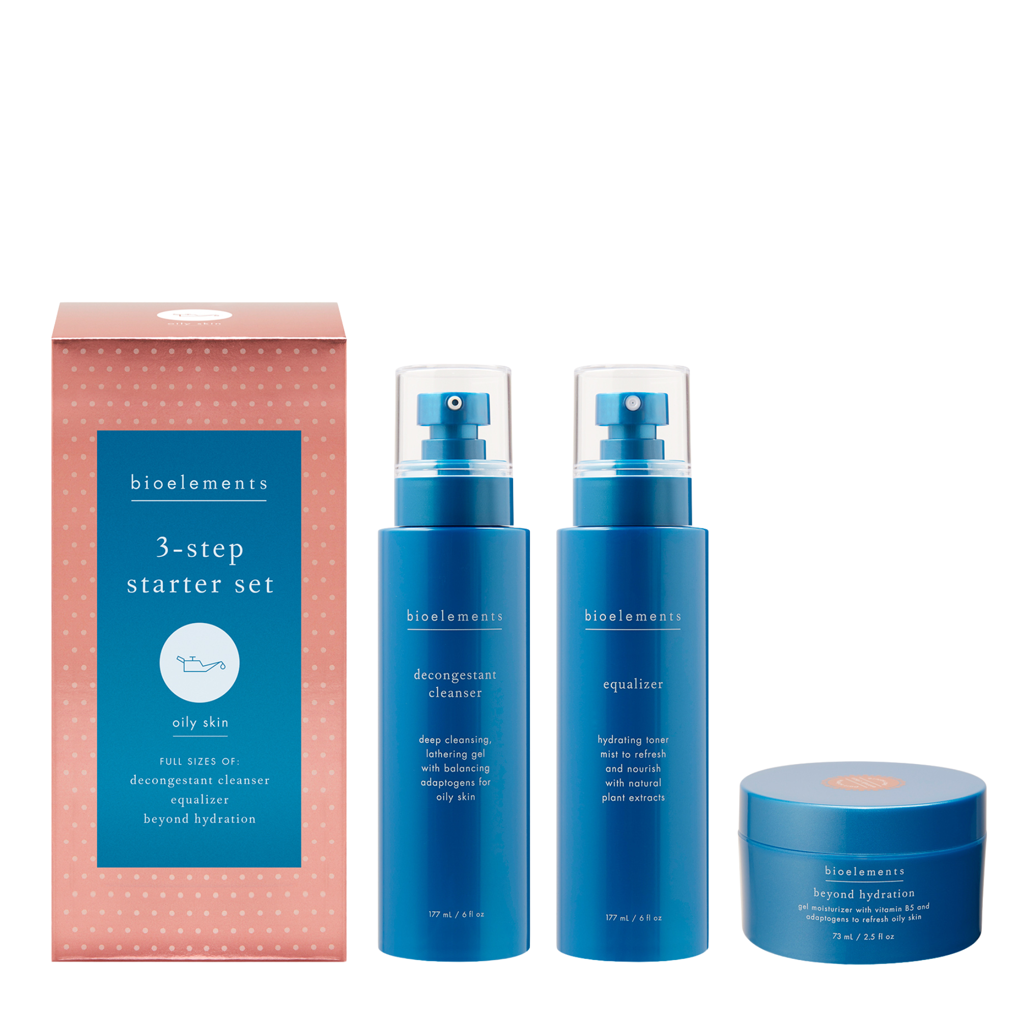 Oily skin 3 step starter set
