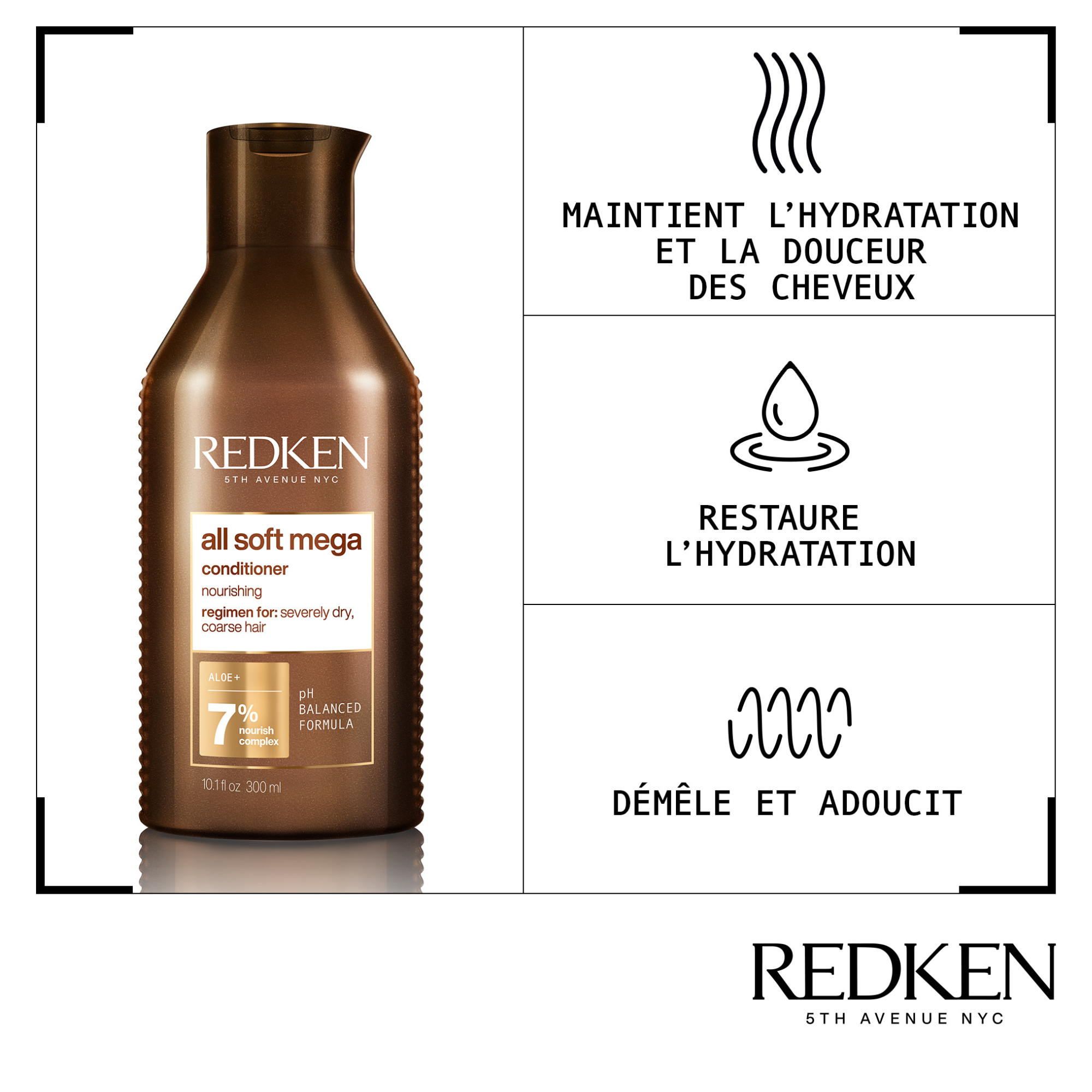 Après-Shampoing Redken All Soft Mega Curls 1L