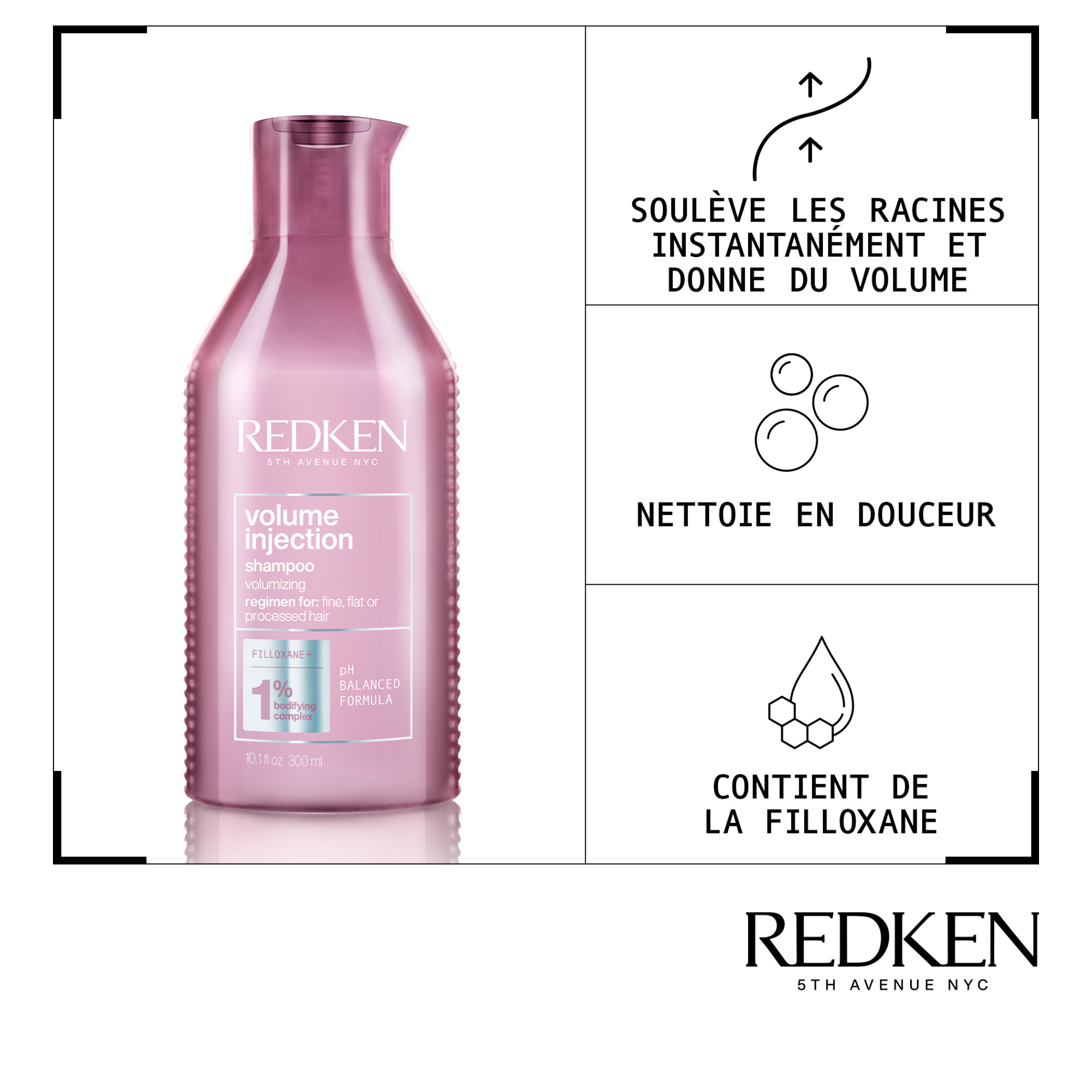 Shampoing Redken Volume Injection 1L